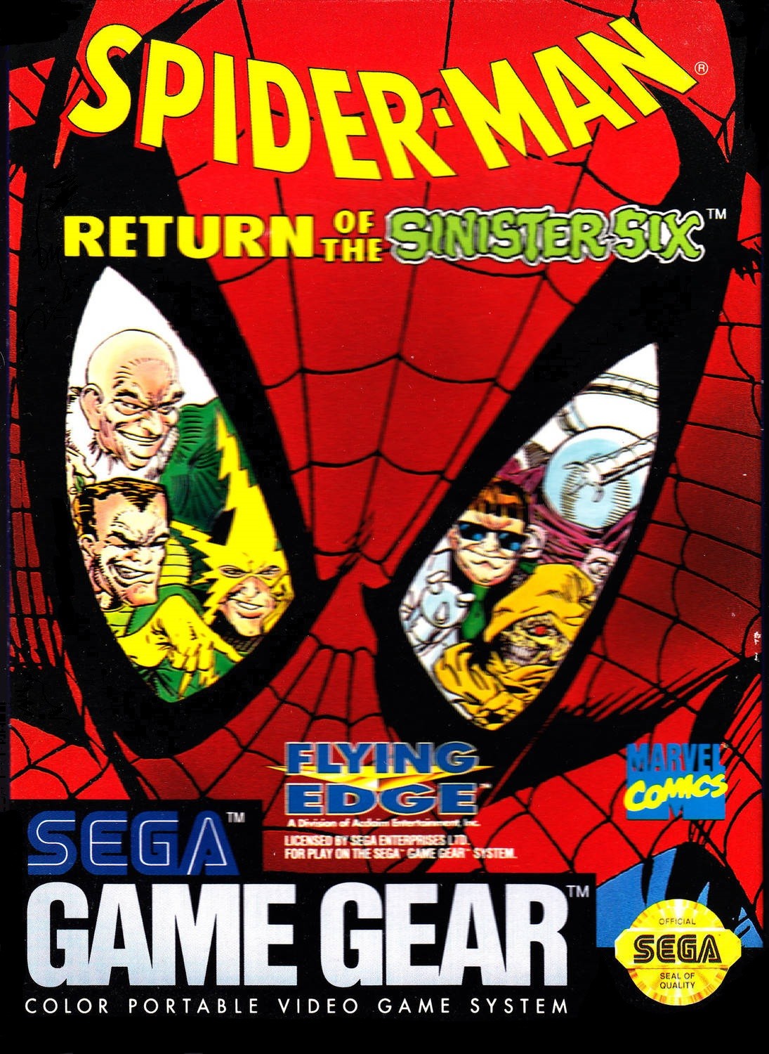 Spiderman Return Of The Sinister Six Sega Game Gear