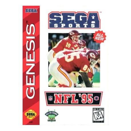 NFL '95 (Sega Genesis, 1994) - Game Igloo