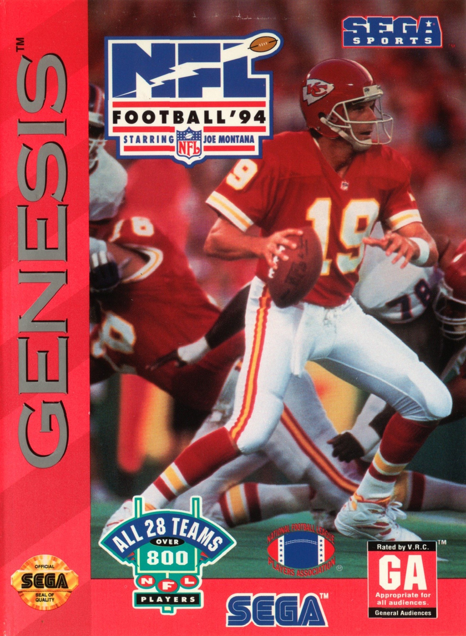 NFL Sports Talk Football '93 Sega Genesis Boxed Used