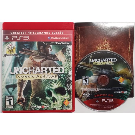 Uncharted: Drake's Fortune (PS3, Sony PlayStation 3) Disc Only!!!